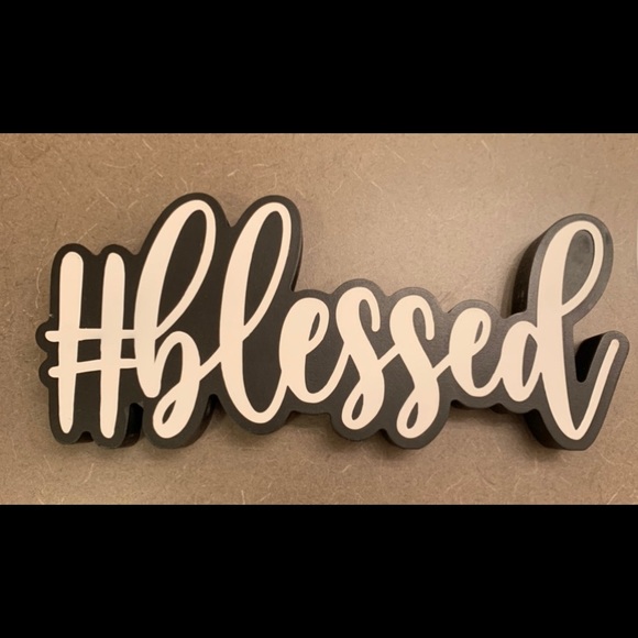Other - Hashtag “Blessed” Decor